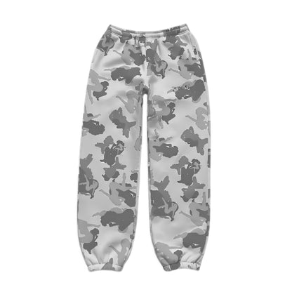 'UNREALISTIC IDEALS' Camo Sweatpants-Luxandluxy