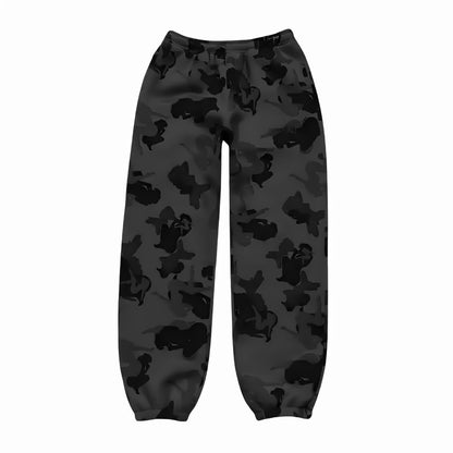 'UNREALISTIC IDEALS' Camo Sweatpants-Luxandluxy