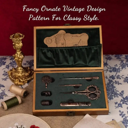 Vintage Antique Embroidery Set-Luxandluxy