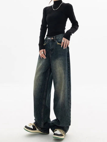 Vintage High Waist Women's Jeans-Luxandluxy