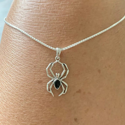 Y2k Spider Necklace-Luxandluxy