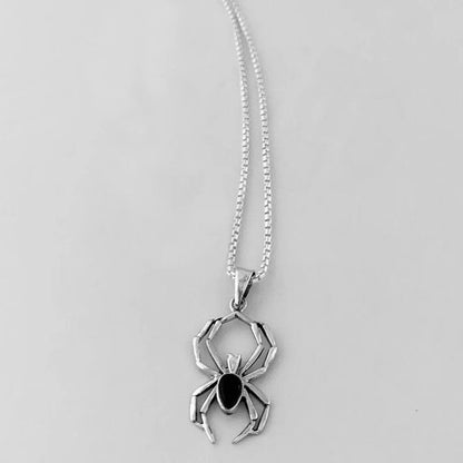 Y2k Spider Necklace-Luxandluxy