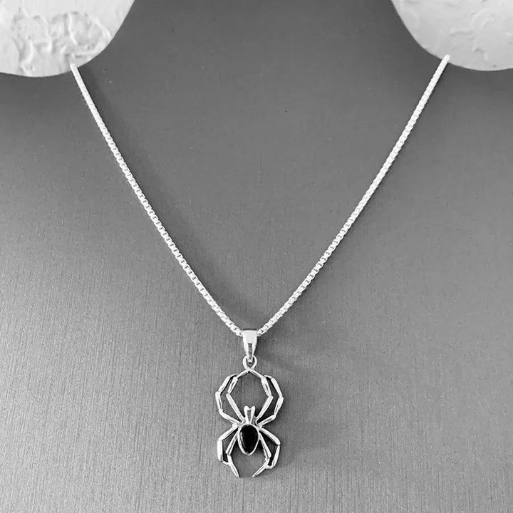 Y2k Spider Necklace-Luxandluxy