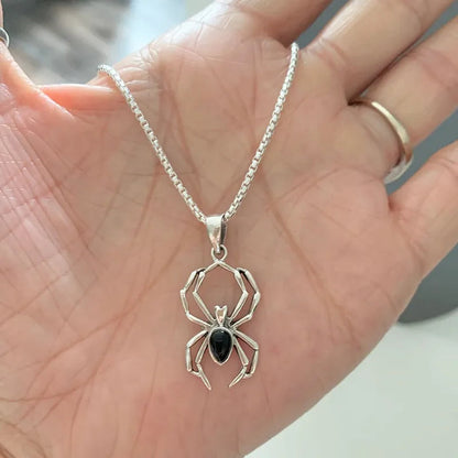 Y2k Spider Necklace-Luxandluxy