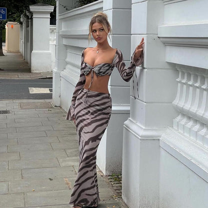 Zebra Print Priscilla Top & Astrid Maxi Skirt-Luxandluxy