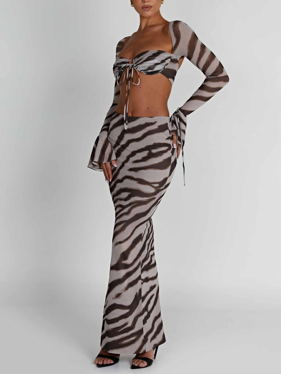 Zebra Print Priscilla Top & Astrid Maxi Skirt-Luxandluxy