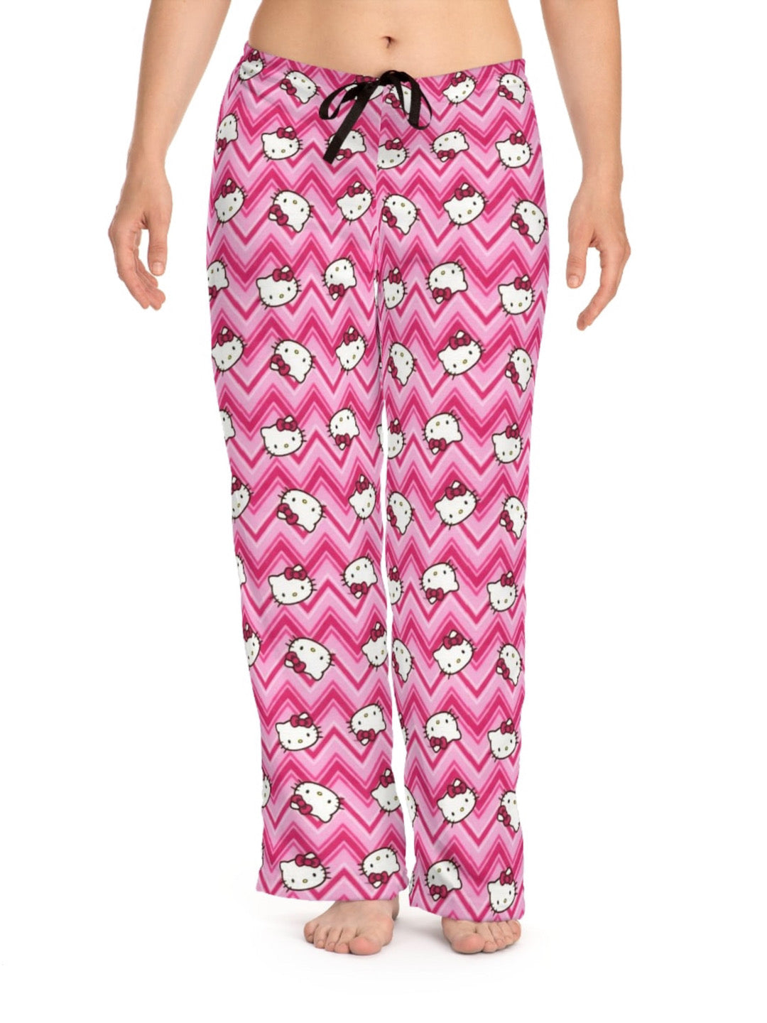 Zigzag Hello Kitty Pajama Pants-Luxandluxy